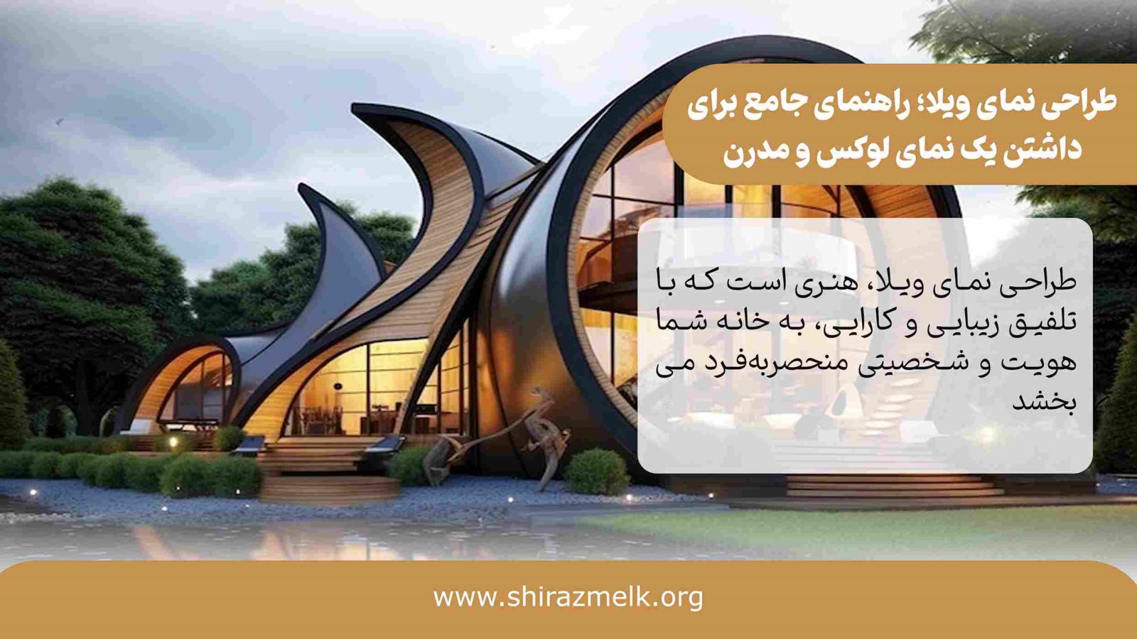 طراحی نمای ویلا